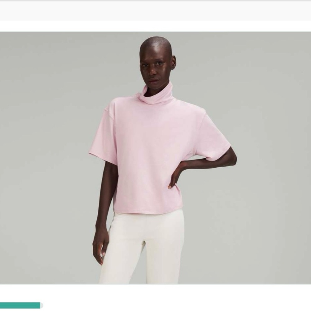 lululemon athletica Rose colored Short Sleeve Boxy Cotton T-shirt